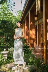 TUBYCATU | ÁO DÀI HOA NIÊN (KHÔNG KÈM QUẦN)