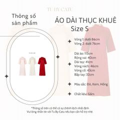 TUBYCATU | ÁO DÀI THỤC KHUÊ (KHÔNG KÈM QUẦN)