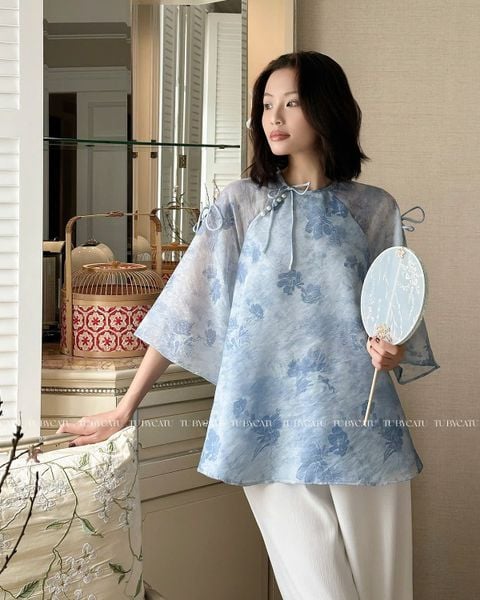 TUBYCATU | ÁO HOA NGỌC LAM