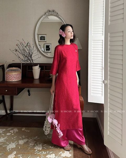 TUBYCATU | ÁO DÀI NHƯ TÂM ( KÈM PHỤ KIỆN - KHÔNG KÈM QUẦN)