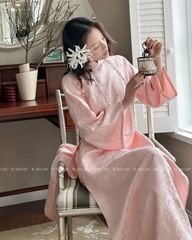 TUBYCATU | SET ÁO DÀI GẤM NGỌC CẦM NHIỀU MÀU (ÁO VÀ QUẦN)