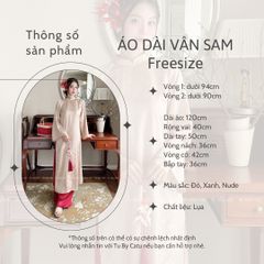 TUBYCATU | ÁO DÀI VÂN SAM (KHÔNG KÈM QUẦN - PHỤ KIỆN)