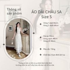 TUBYCATU | ÁO DÀI CHÂU SA (KHÔNG KÈM QUẦN)
