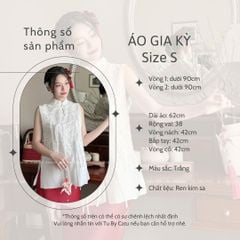 TUBYCATU | ÁO REN KIM SA TRẮNG GIAI KỲ