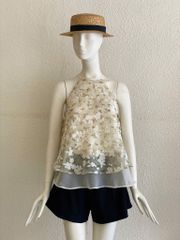 TUBYCATU | Áo yếm bông ép 2 tầng phối organza