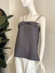 TUBYCATU | BOW GREY TOP