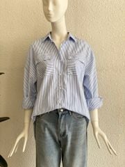 TUBYCATU | POCKET STRIPED SHIRT - BLUE