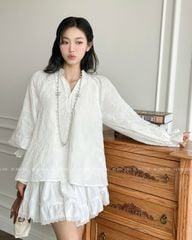 TUBYCATU | ÁO KIỂU JAZZIE WHITE TOP