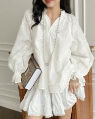 TUBYCATU | ÁO KIỂU JAZZIE WHITE TOP
