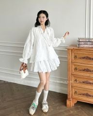 TUBYCATU | ALIDA WHITE/ BLACK SKIRT