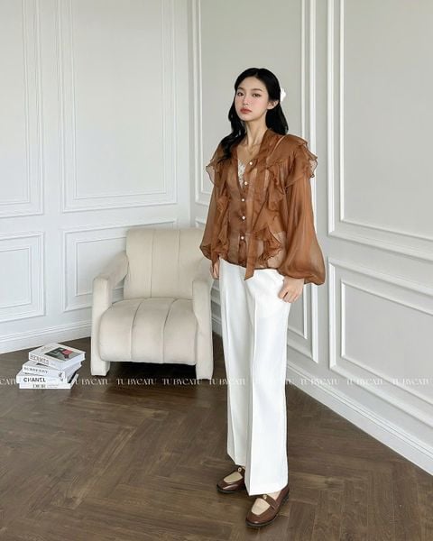 TUBYCATU | KANE WHITE/ BLACK PANTS