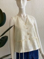 TUBYCATU | Sophie begie lace top