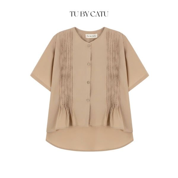 TUBYCATU | ÁO KATE NÂU XẾP LY