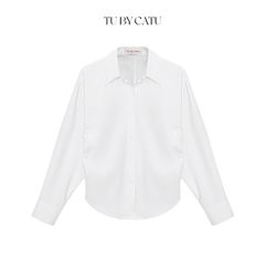 TUBYCATU | Áo sơ mi nhún eo Cloudy White Shirt