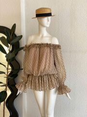 TUBYCATU | Đầm Brown Heart Set (Kèm quần bảo hộ)