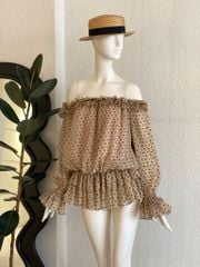 TUBYCATU | Đầm Brown Heart Set (Kèm quần bảo hộ)