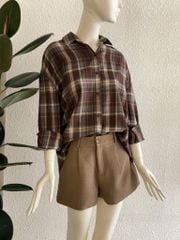 TUBYCATU| Brown Plaid Shirt