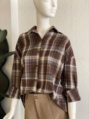 TUBYCATU| Brown Plaid Shirt