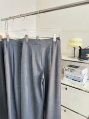 TUBYCATU | Quần tây ống suông xám đậm