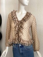 TUBYCATU | Brown Dot Top