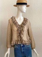 TUBYCATU | Brown Dot Top