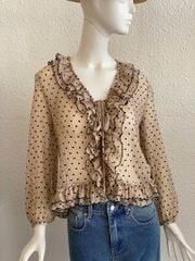 TUBYCATU | Brown Dot Top