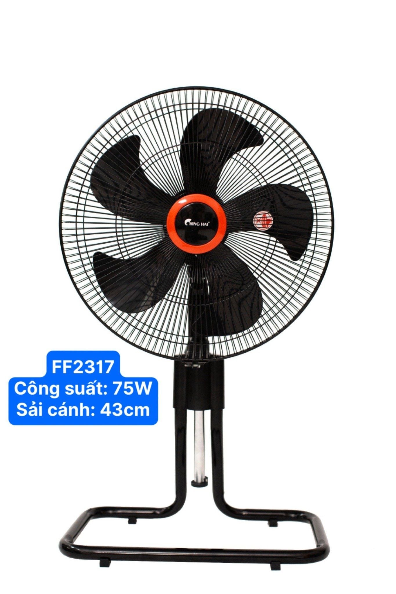 Quạt sàn chân quỳ Chinghai FF2317 sải cánh 43cm - 75W