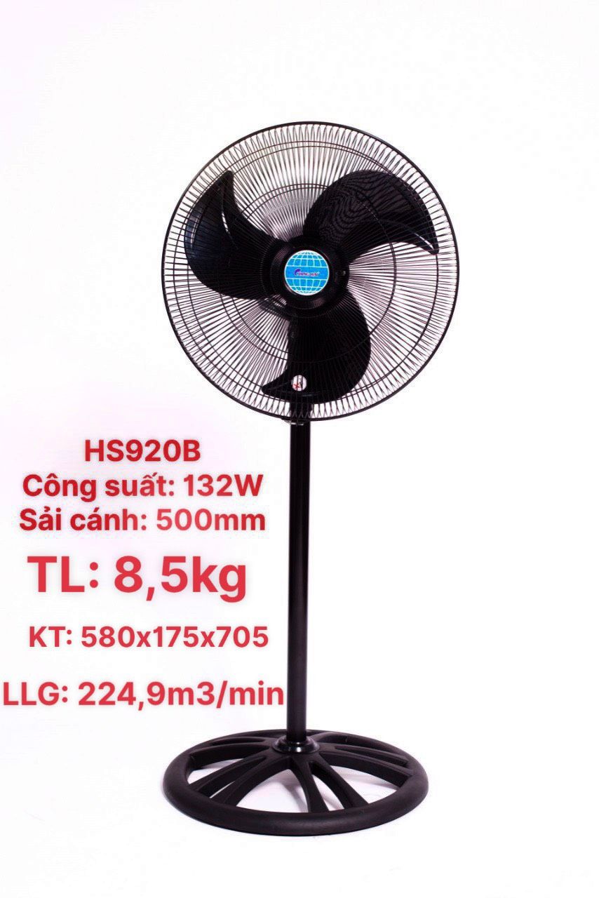 Quạt đứng công nghiệp CHINGHAI HS920B - 132W 50CM