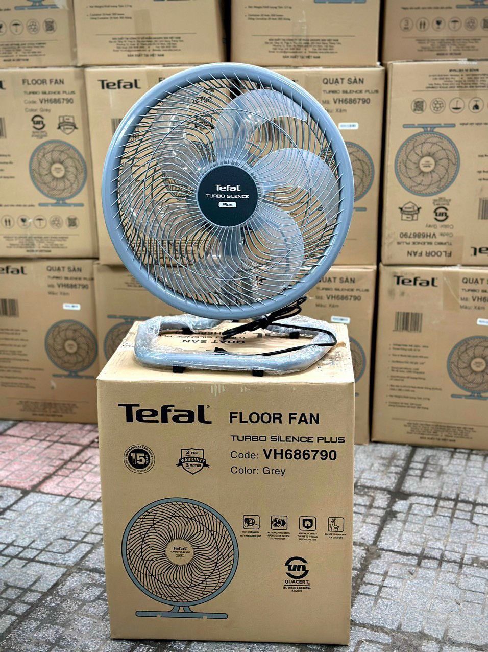 Quạt sàn Tefal Turbo Silence Plus VH686790 - 80W