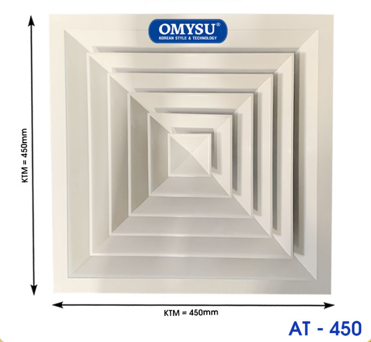 Quạt hút âm trần công nghiệp không ống Omysu AT-450