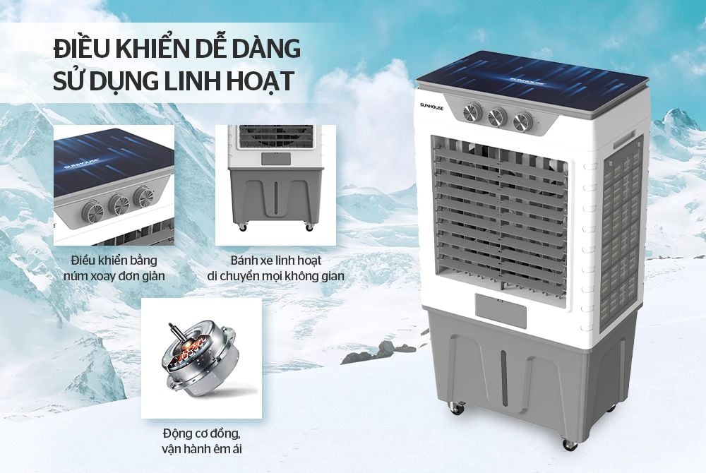 Quạt hơi nước SUNHOUSE SHD7777 - 200w