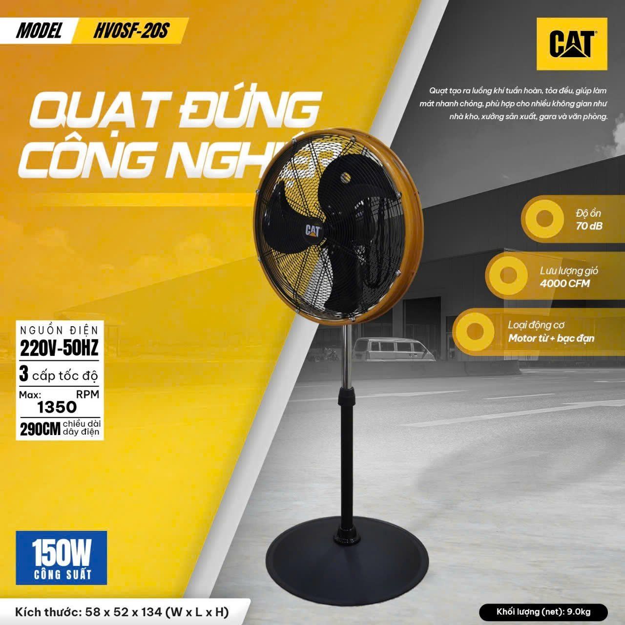 QUẠT ĐỨNG CÔNG NGHIỆP  CATERPILLAR 20
