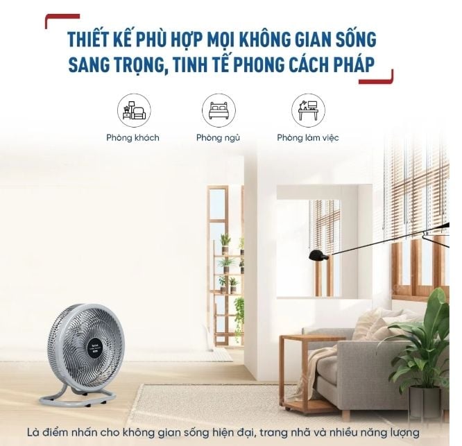 Quạt sàn Tefal Turbo Silence Plus VH686790 - 80W