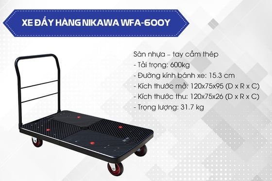 Xe đẩy hàng Nikawa WFA-600DX