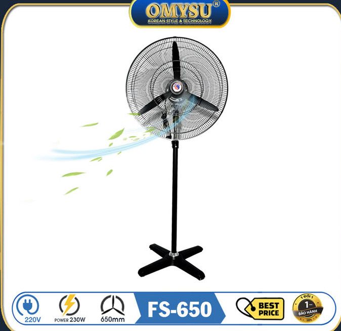 Quạt đứng công nghiệp Omysu FS-650 - 230w