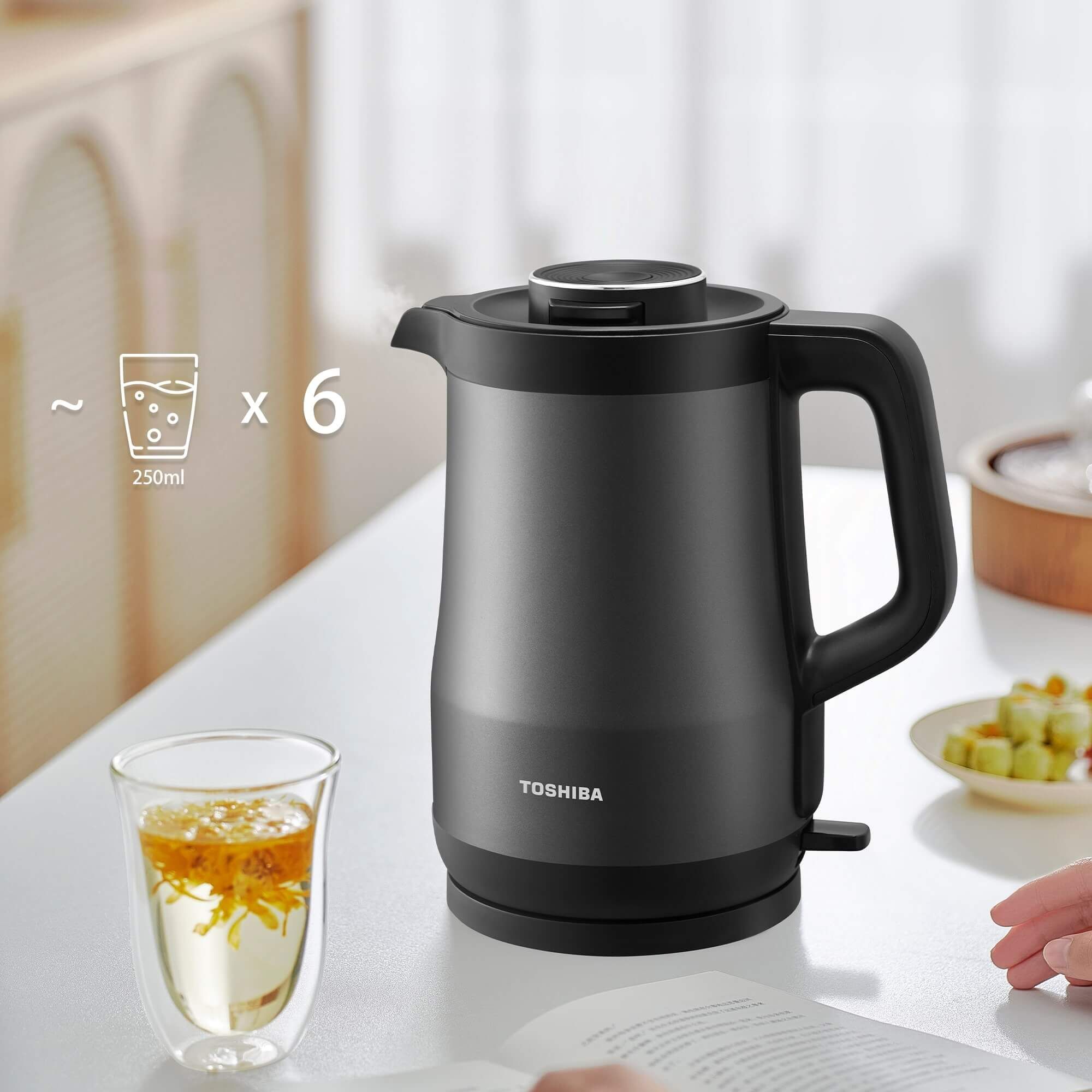 Bình đun siêu tốc Toshiba 1.5 lít KT-15DRTVN(H) / KT-15DRTVN(W)