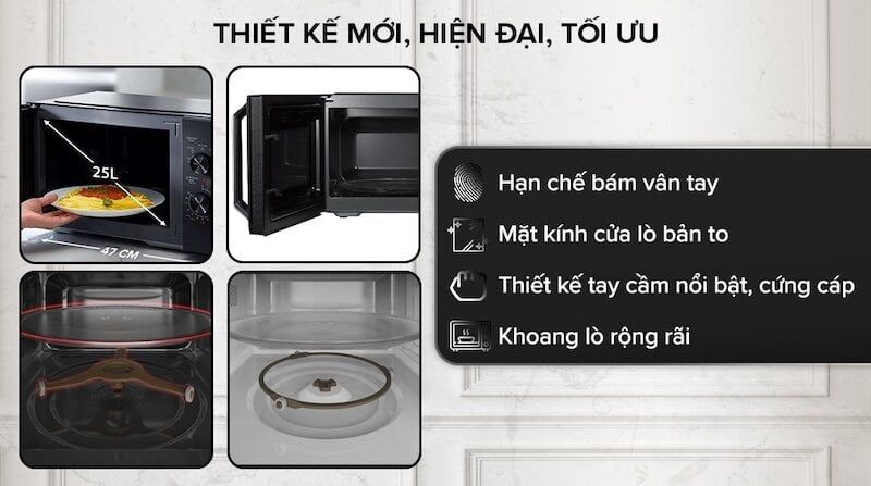 Lò vi sóng có nướng Toshiba MW3-MG25PE(BK) 25 lít