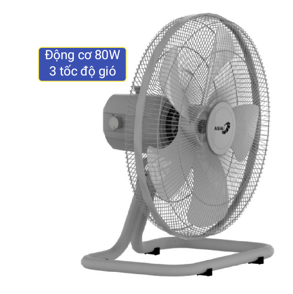 Quạt sàn Bán Công Nghiệp Asia VY586790 - Xám - 45cm - 80W