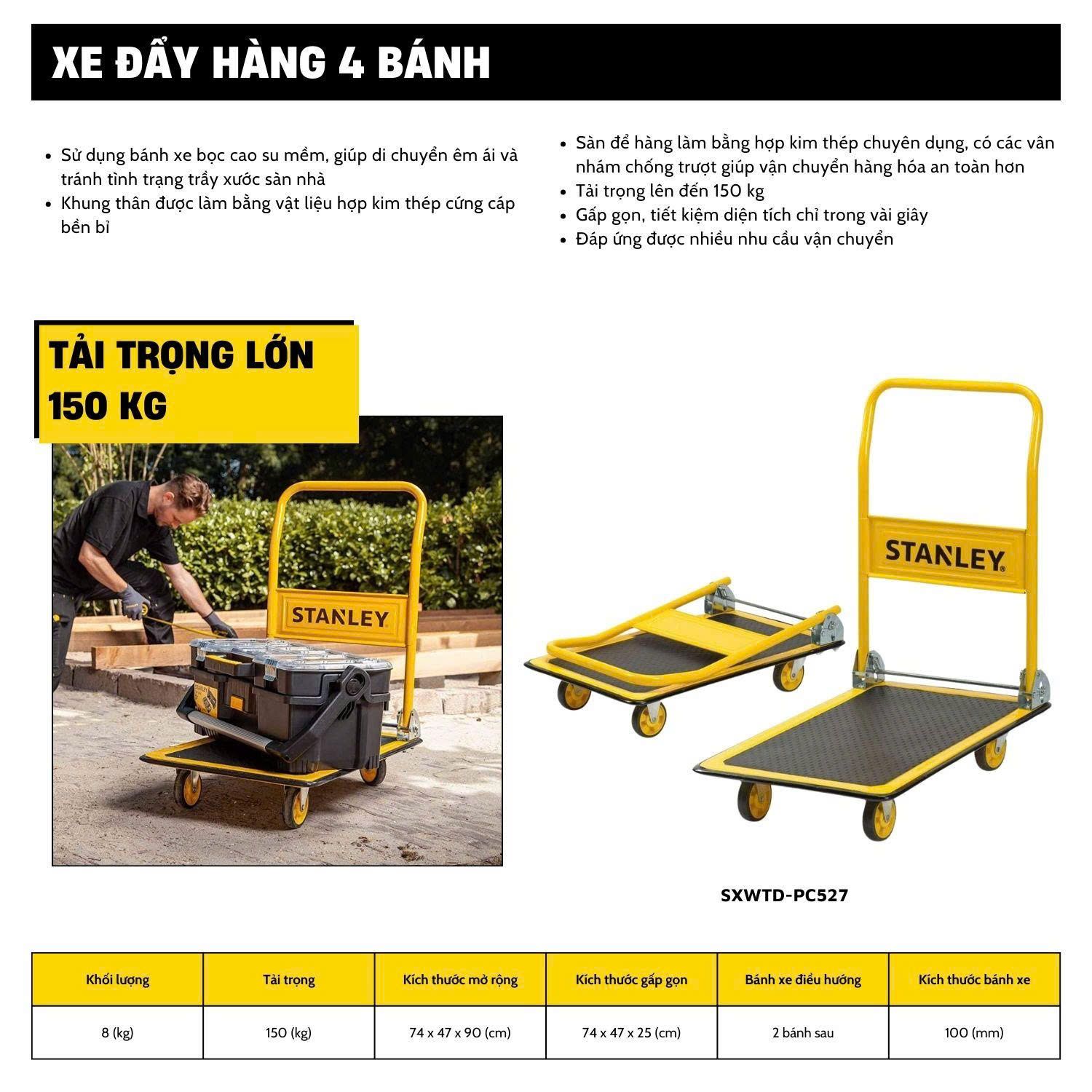 Xe đẩy Stanley PC527