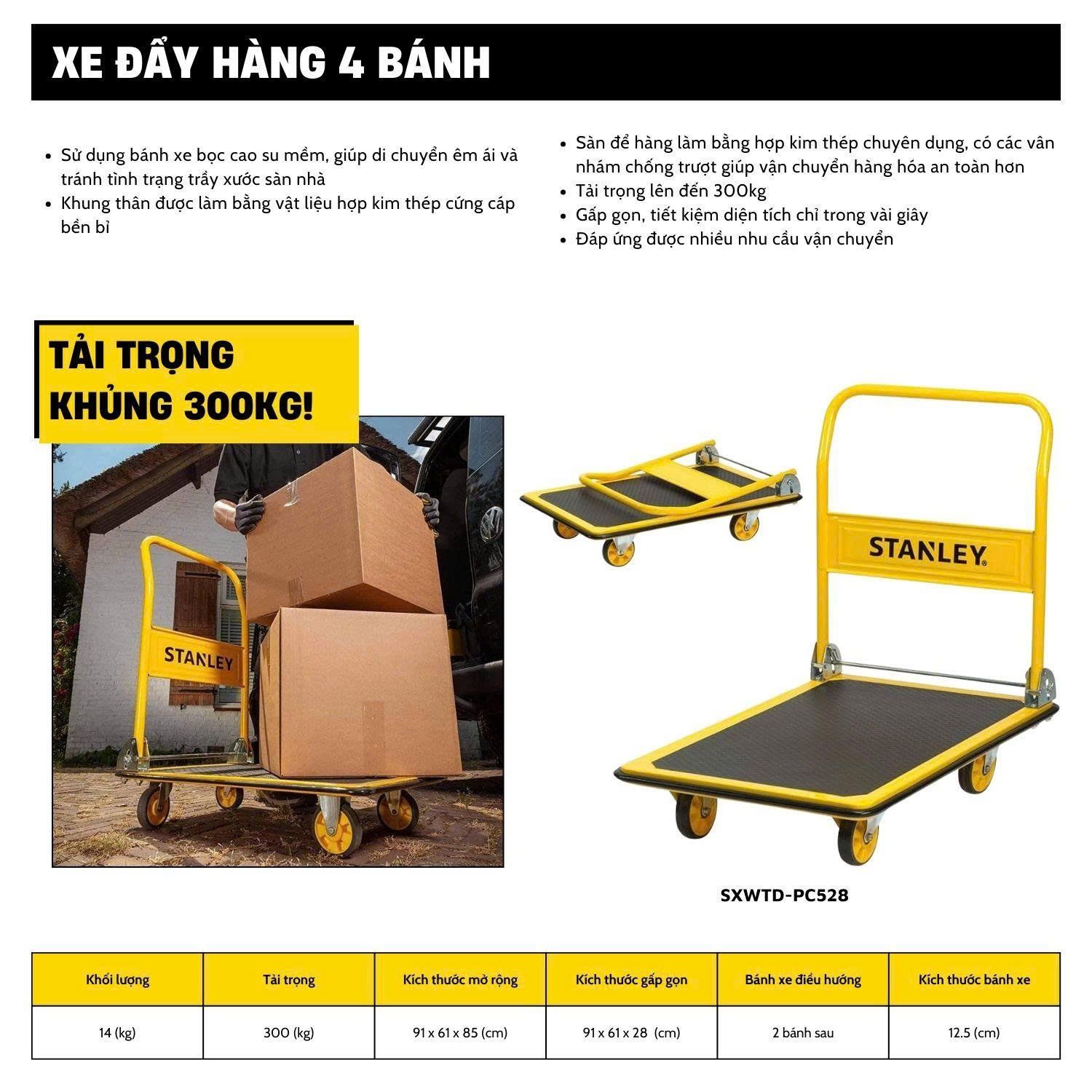Xe đẩy Stanley PC528