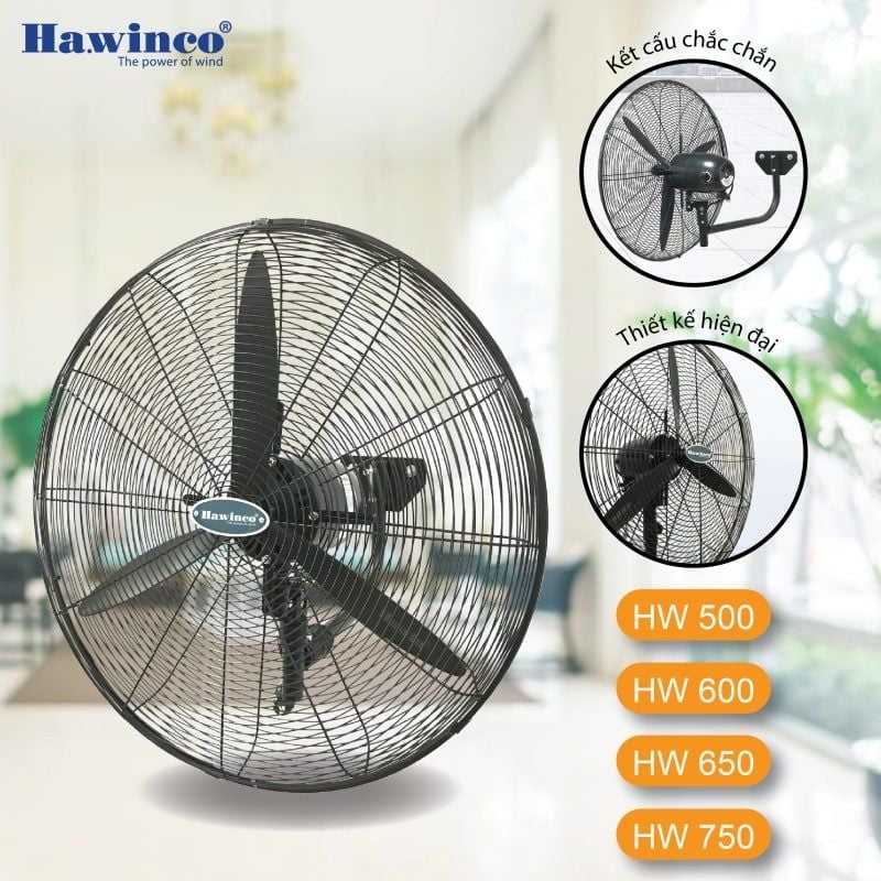 [Hỏa tốc] Quạt treo công nghiệp Hawin HW-500 - 160w