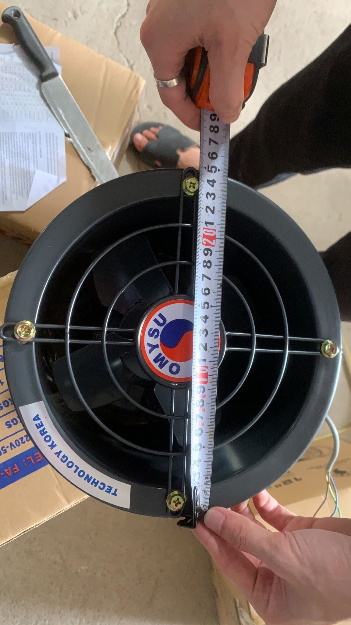 Quạt thông gió tròn Omysu FA-20C-1