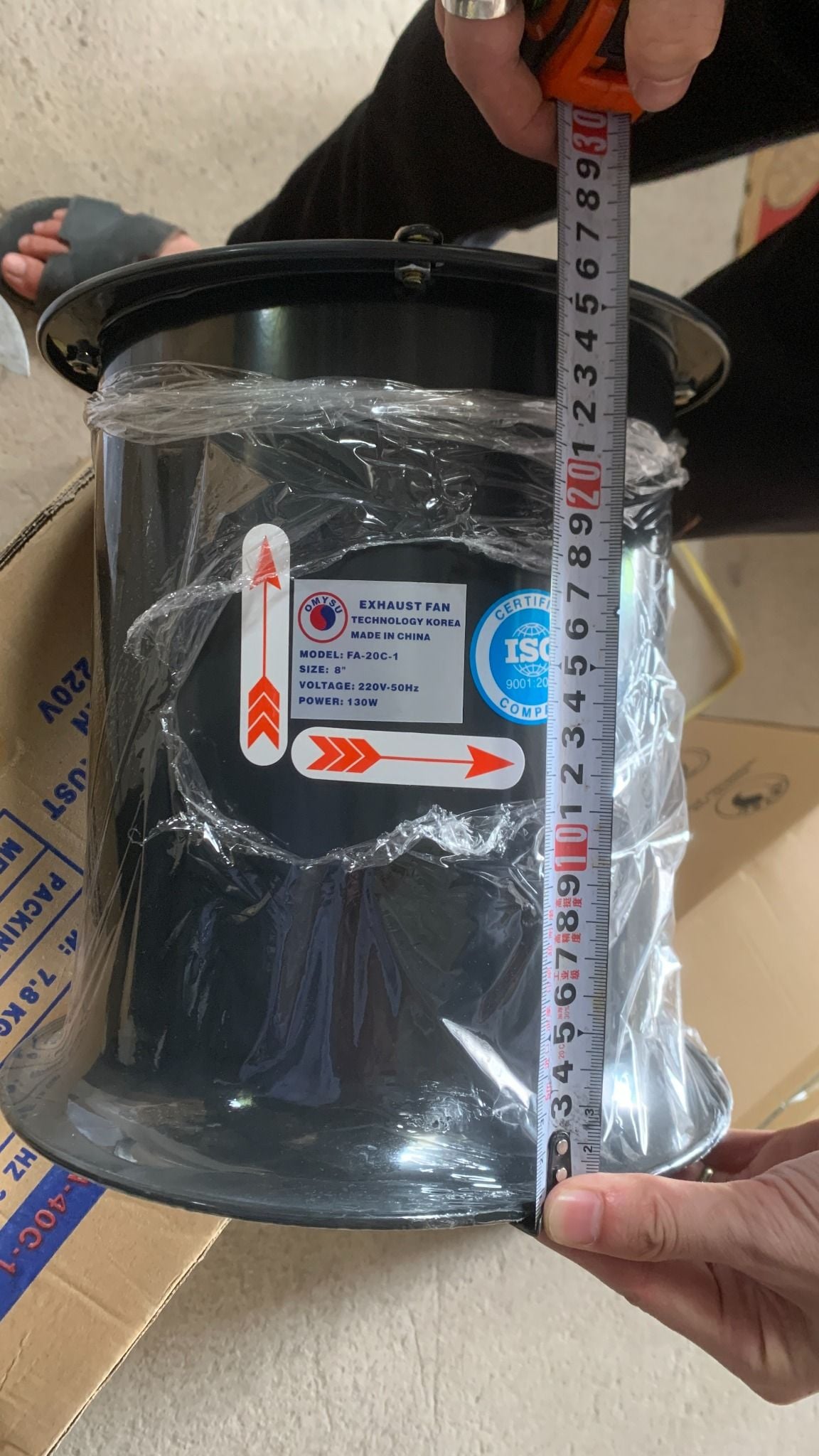 Quạt thông gió tròn Omysu FA-20C-1