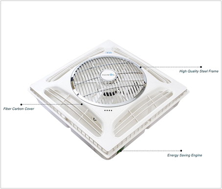 Quạt đảo âm trần dạng hộp Fuliwon FU002 38w - Không remote