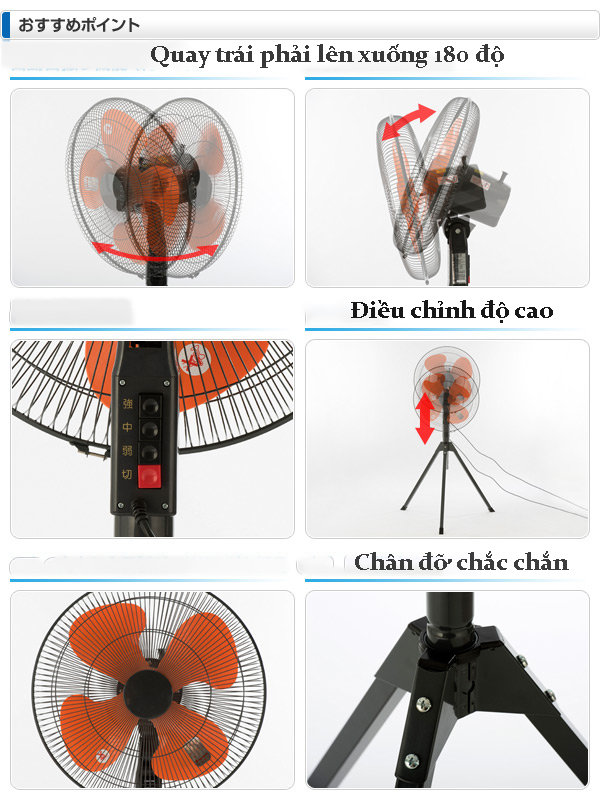 Quạt đứng công nghiệp ba chân Dasin KSC-1845 -126W