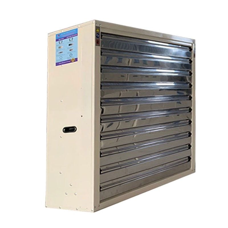Quạt thông gió vuông Omysu BMF1220 (220V/380V)(Vỏ tôn kẽm sơn tĩnh điện cánh Inox, chớp Inox)