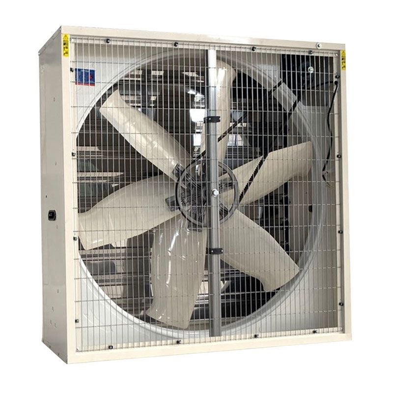 Quạt thông gió vuông Omysu BMF1220 (220V/380V)(Vỏ tôn kẽm sơn tĩnh điện cánh Inox, chớp Inox)