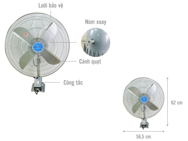 Quạt treo công nghiệp Ching Hai W9299 (145w)