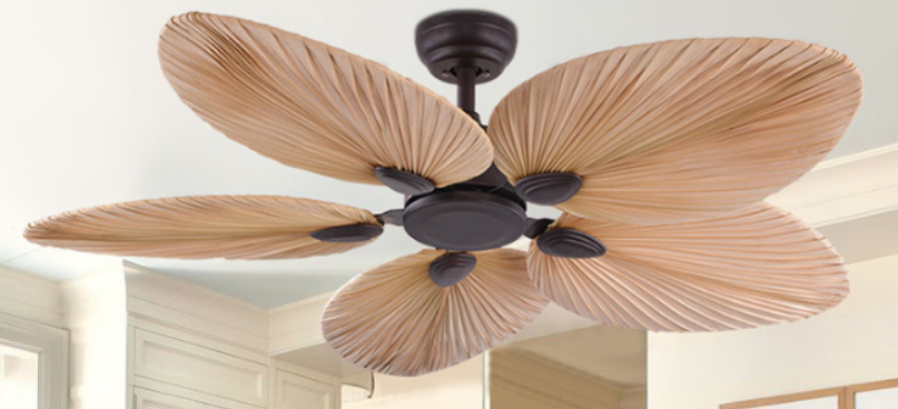 Quạt Trần Trang Trí Lá Cọ (Lá Thật) QT5225 - 1130mm