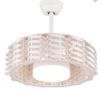 Quạt trần đèn đối lưu không khí NDT-C01 (Nâu Cafe / Gold / White) - 50cm